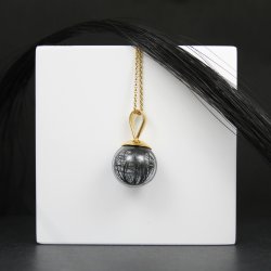 Memoria | Perle i forgyldt slv