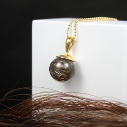 Memoria | Perle i forgyldt slv