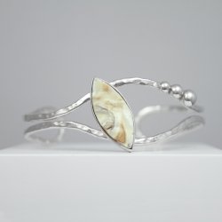 Hestetand | Armring af banket slv