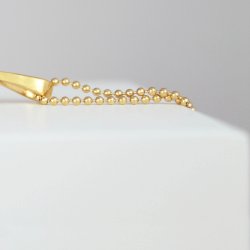 Kuglekde i forgyldt slv