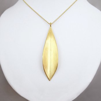 Halskde I Blad i guld