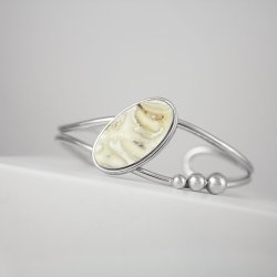 Hestetand | Armring med slvkugler