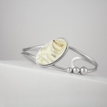 Hestetand | Armring med slvkugler