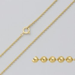 Kuglekde i forgyldt slv