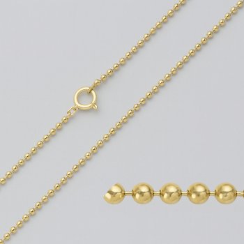 Kuglekde i forgyldt slv